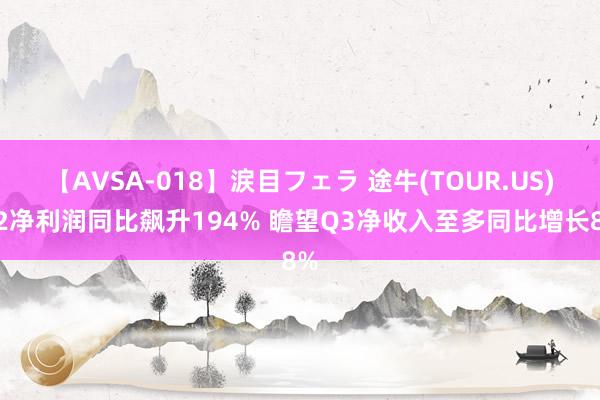 【AVSA-018】涙目フェラ 途牛(TOUR.US)Q2净利润同比飙升194% 瞻望Q3净收入至多同比增长8%