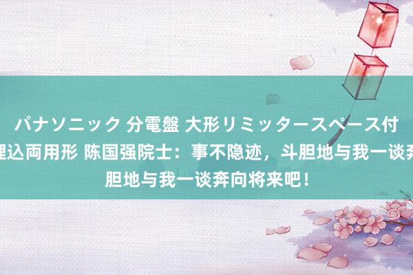 パナソニック 分電盤 大形リミッタースペース付 露出・半埋込両用形 陈国强院士：事不隐迹，斗胆地与我一谈奔向将来吧！